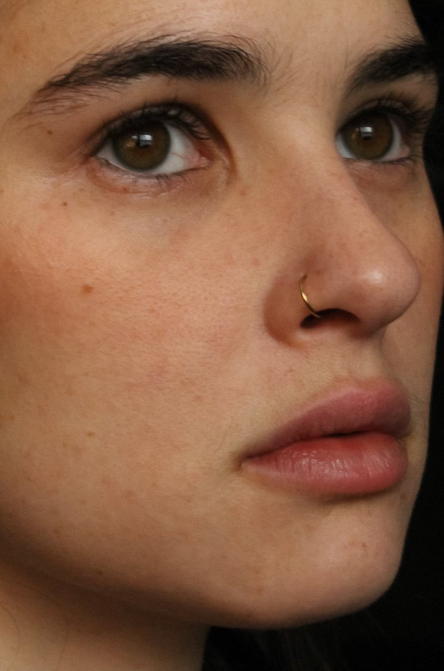 14k Twisted Pierce Hoop