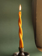 Twin Flame Beeswax Candles