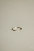 18k Hand Stamped Stacker