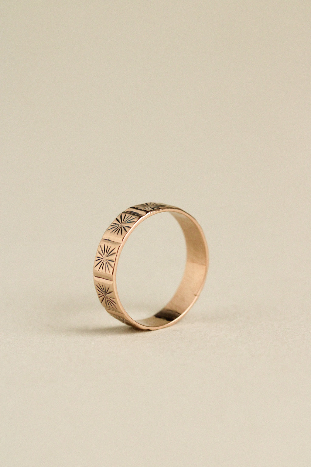 18k Starburst Ring