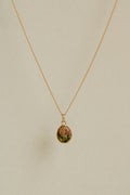 14k Unakite Scarab