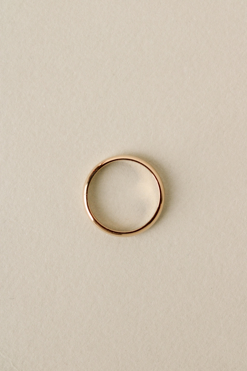14k Classic Half Round Band