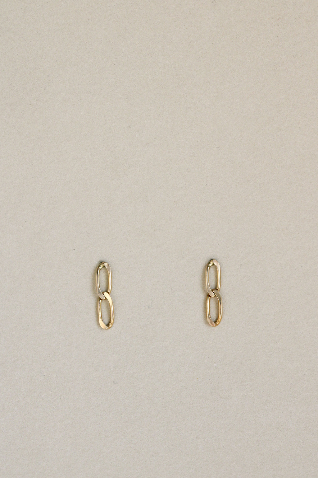 14k Elongated Curb Studs