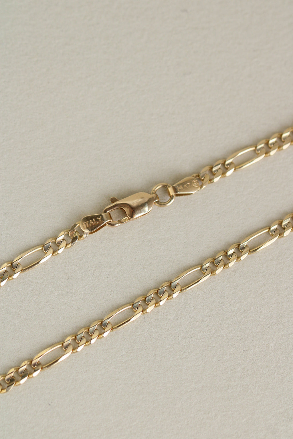 Vintage 14k Figaro Chain Bracelet