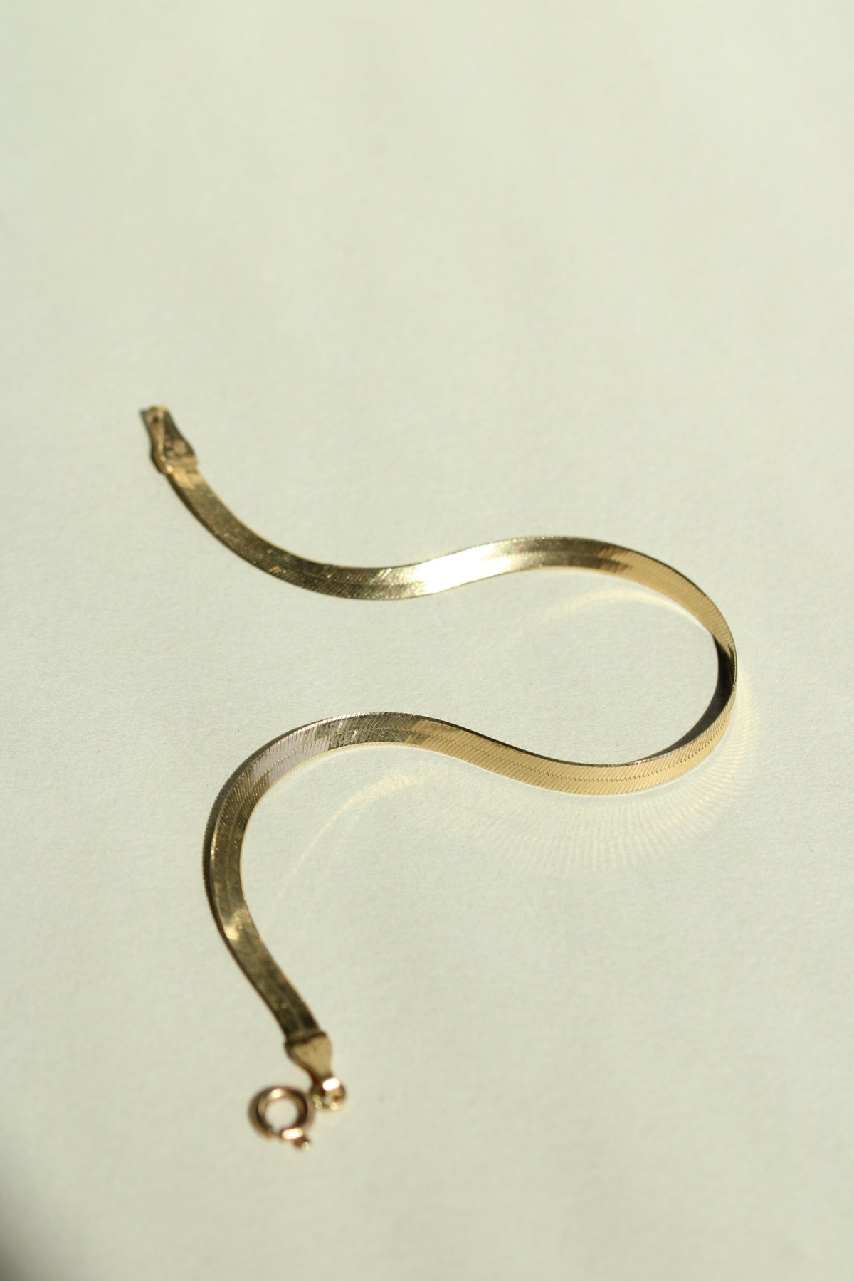 14k Herringbone Bracelet