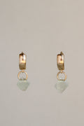 14k Fluorite Dome Earrings