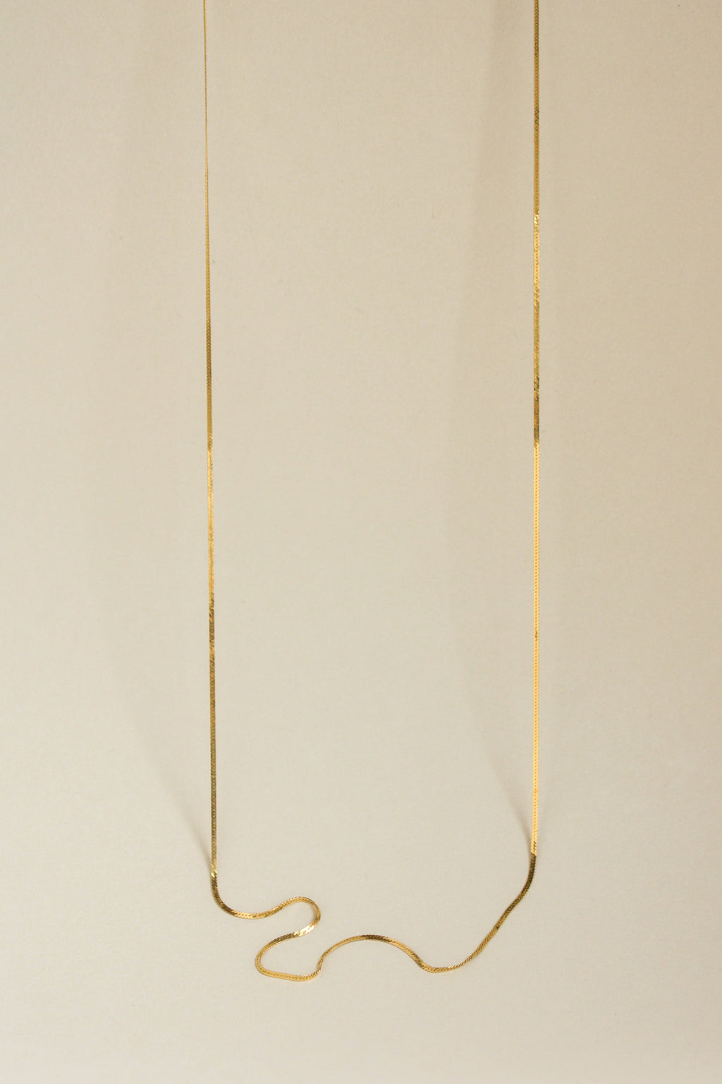 14k Long Herringbone Chain