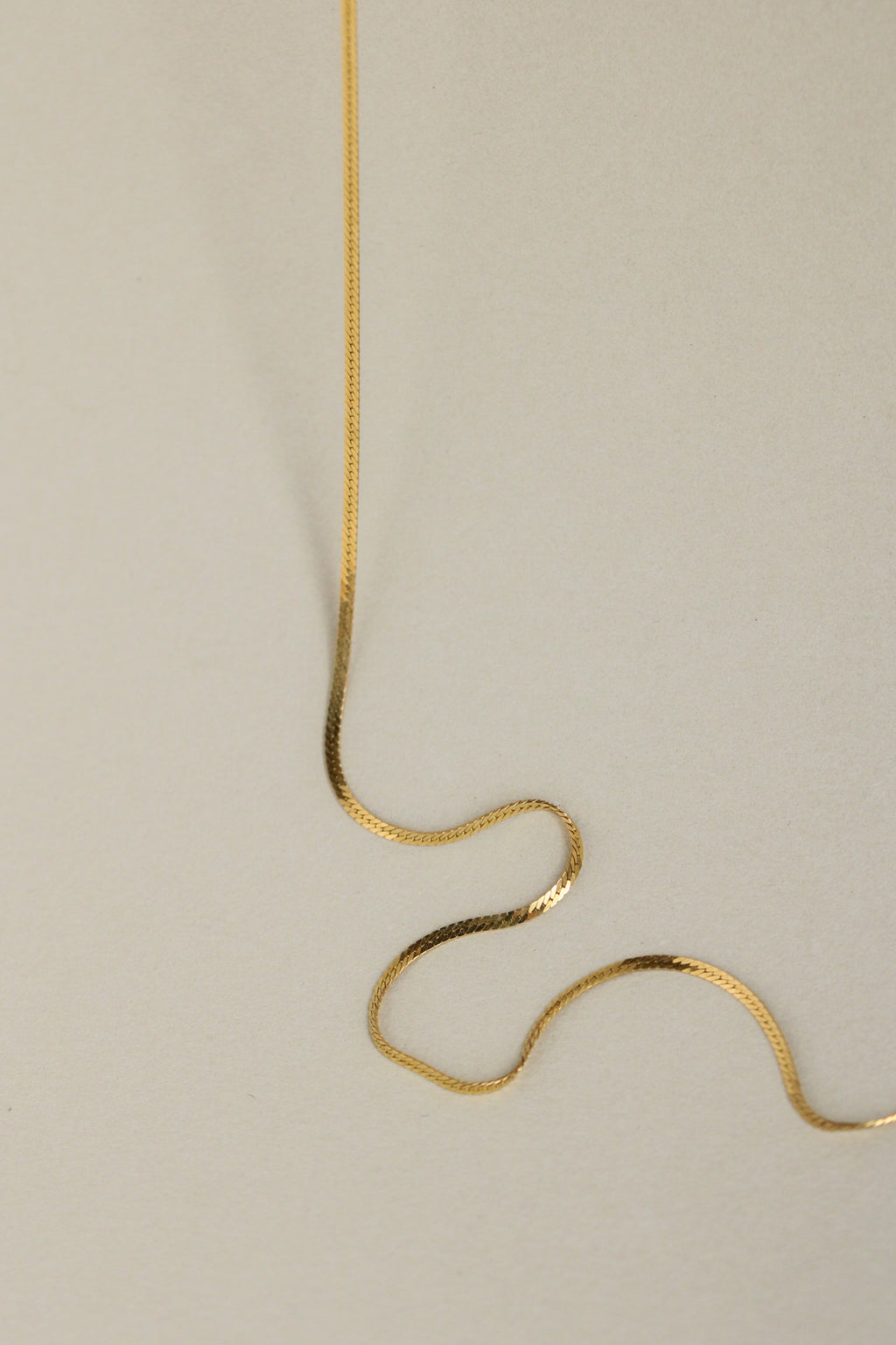 14k Long Herringbone Chain