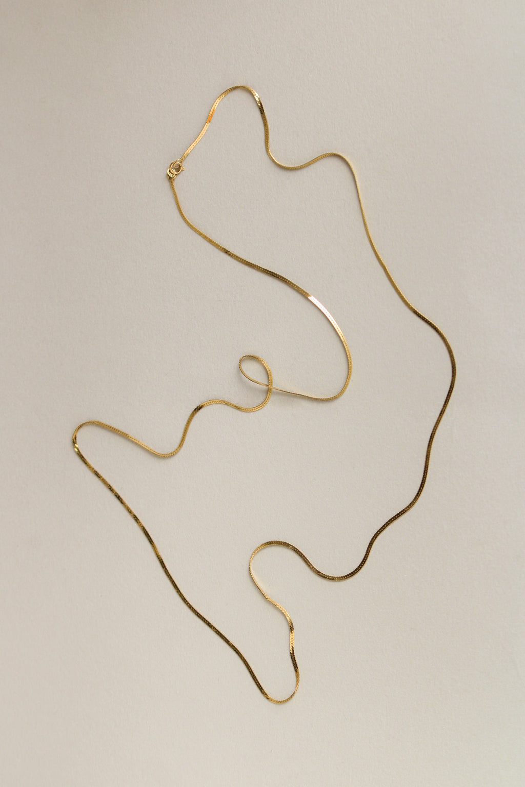 14k Long Herringbone Chain