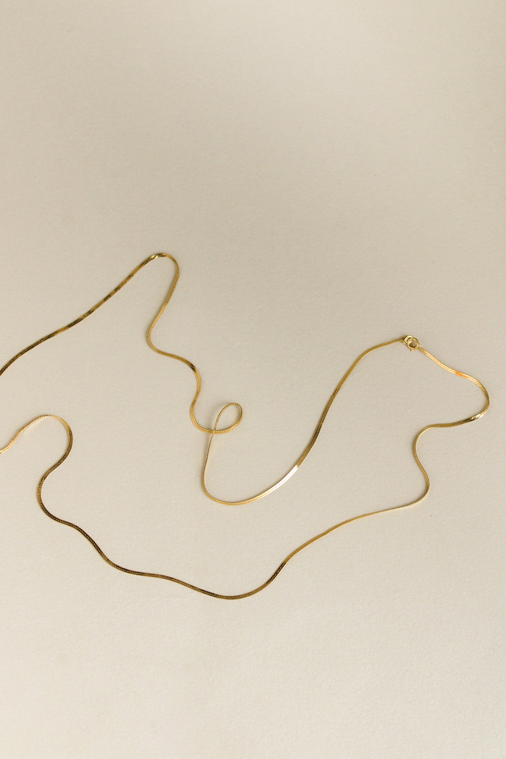 14k Long Herringbone Chain