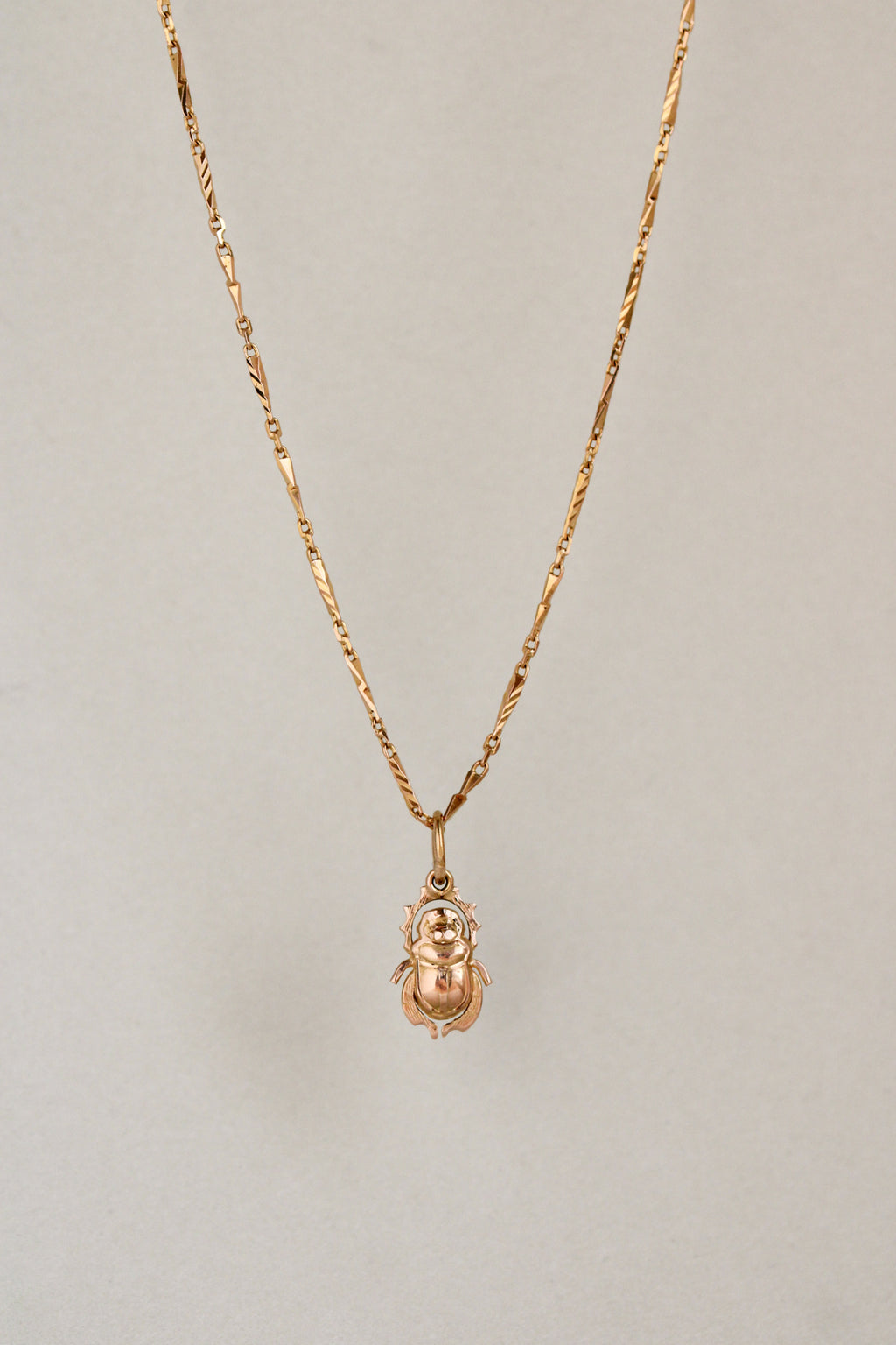 18k & 20k Vintage Sun Scarab Pendant