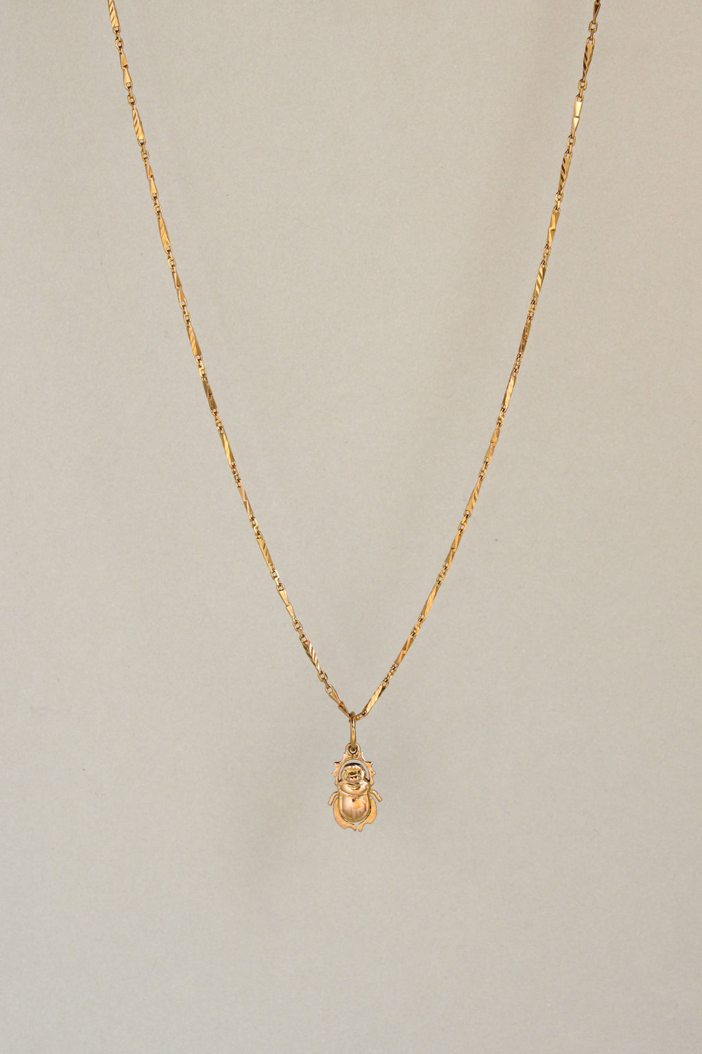 18k & 20k Vintage Sun Scarab Pendant