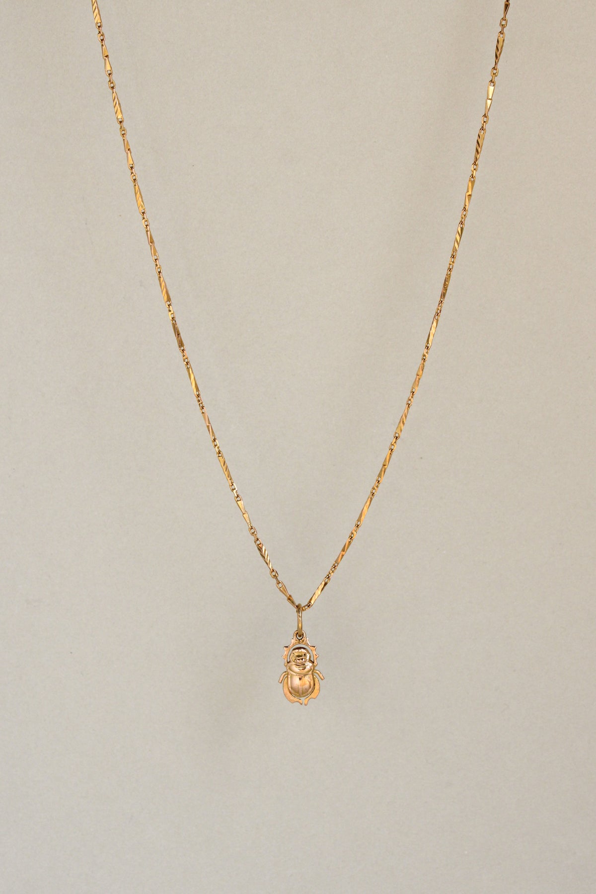 18k & 20k Vintage Sun Scarab Pendant