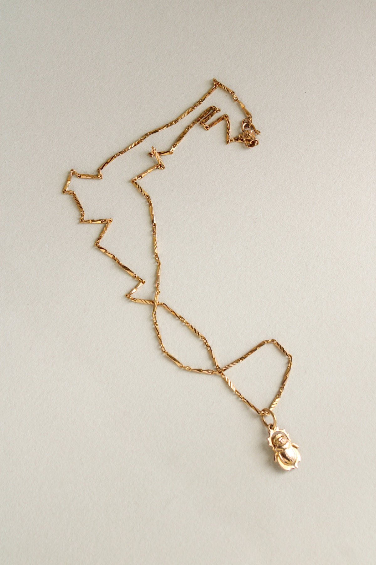 18k & 20k Vintage Sun Scarab Pendant