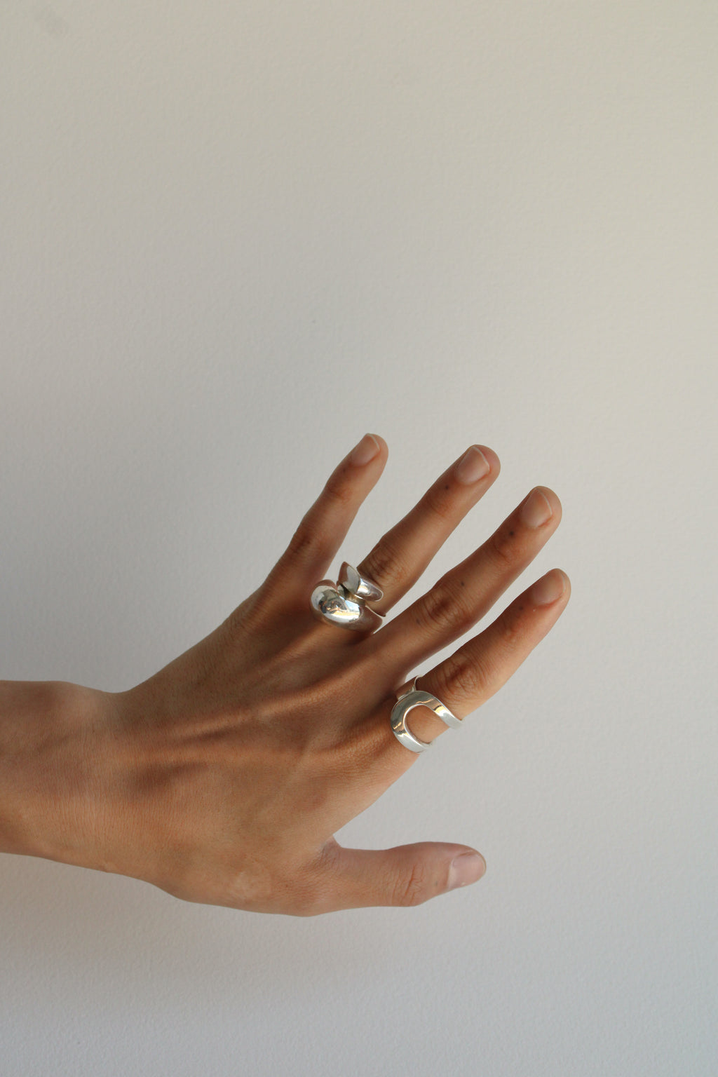 Sterling Dome Modernist Ring