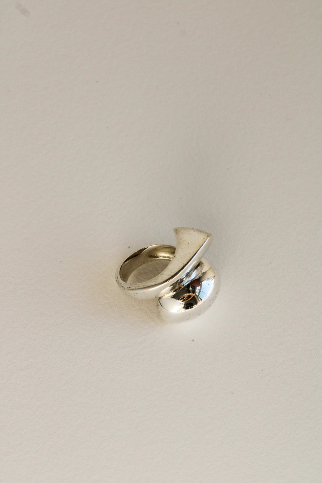 Sterling Dome Modernist Ring