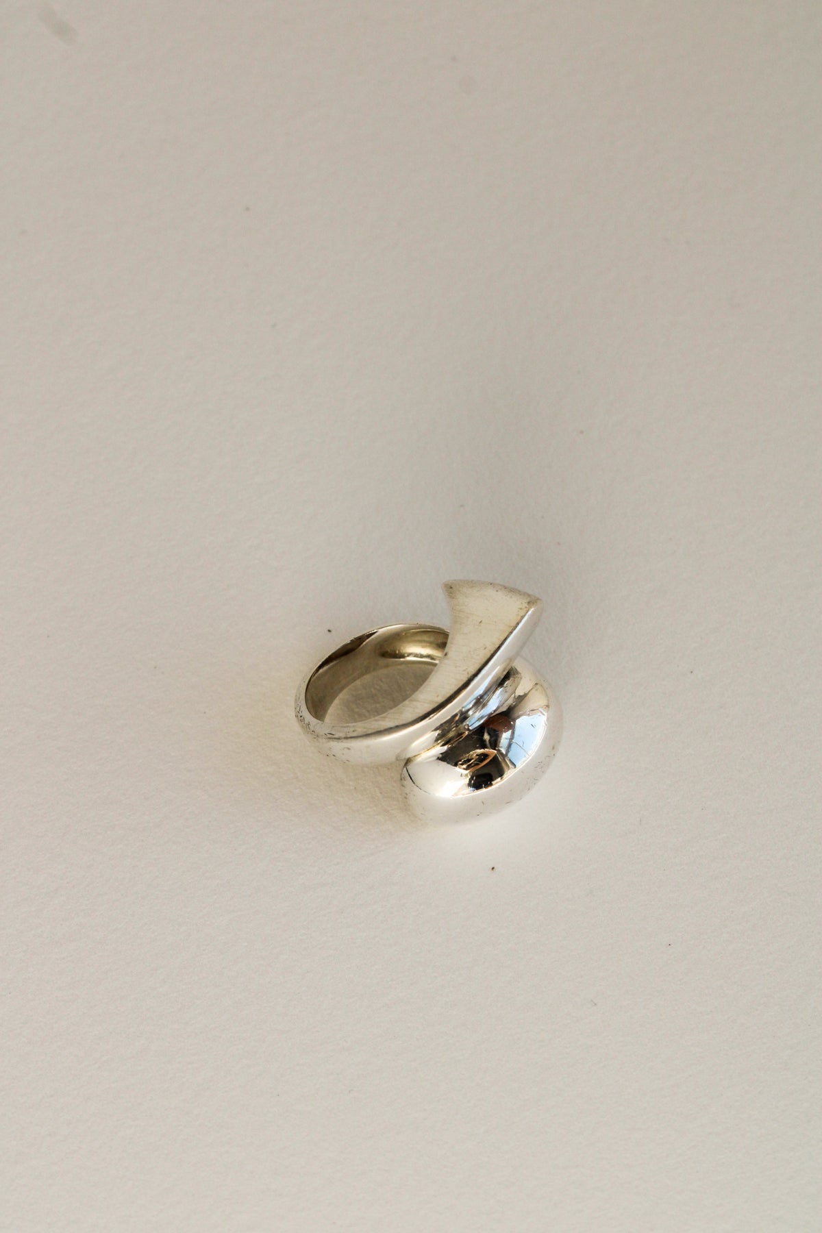 Sterling Dome Modernist Ring