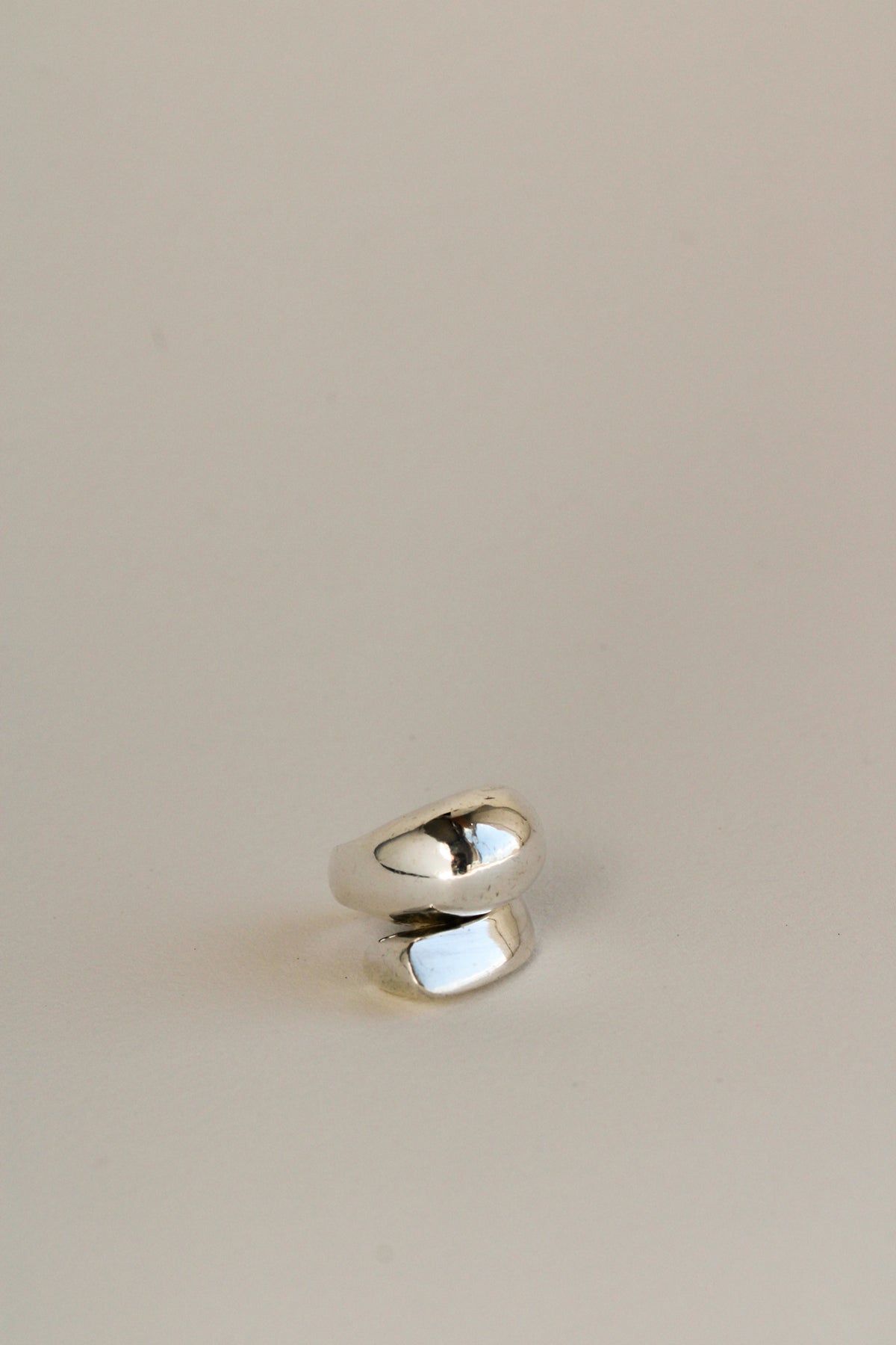 Sterling Dome Modernist Ring