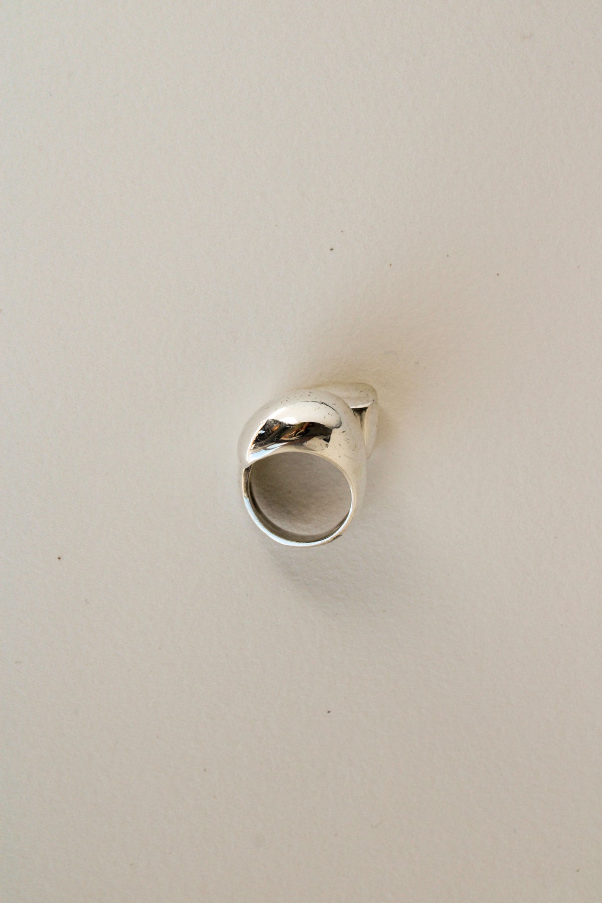 Sterling Dome Modernist Ring