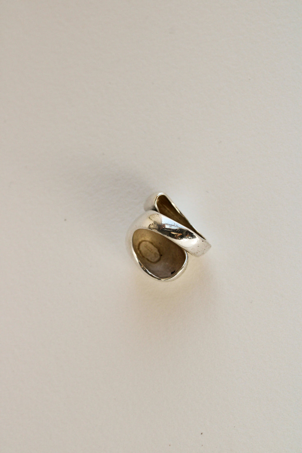 Sterling Dome Modernist Ring