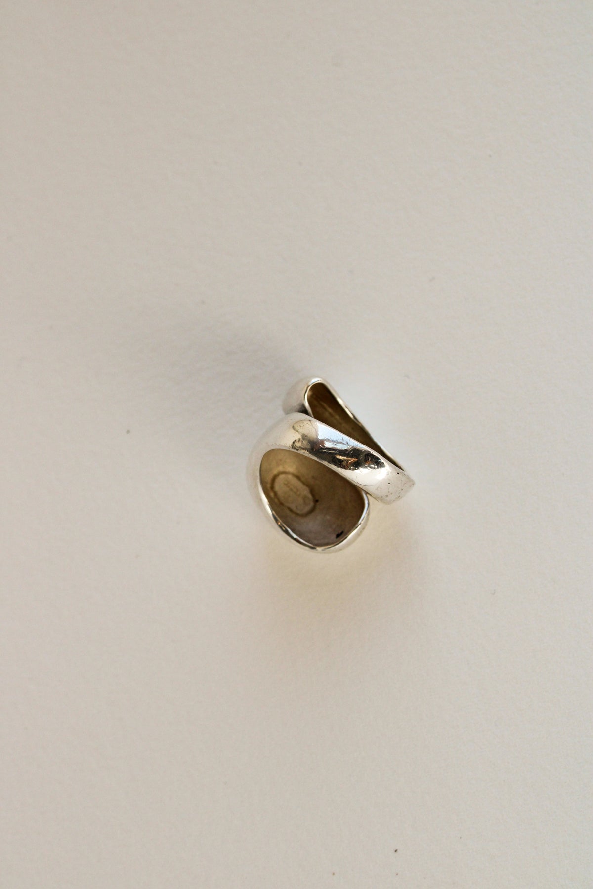 Sterling Dome Modernist Ring