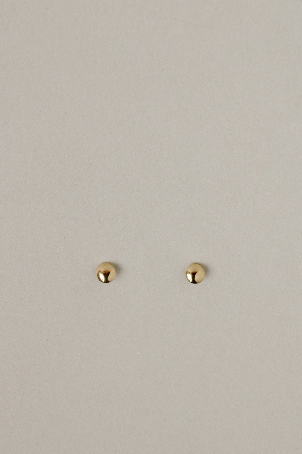 18k Dome Button Studs