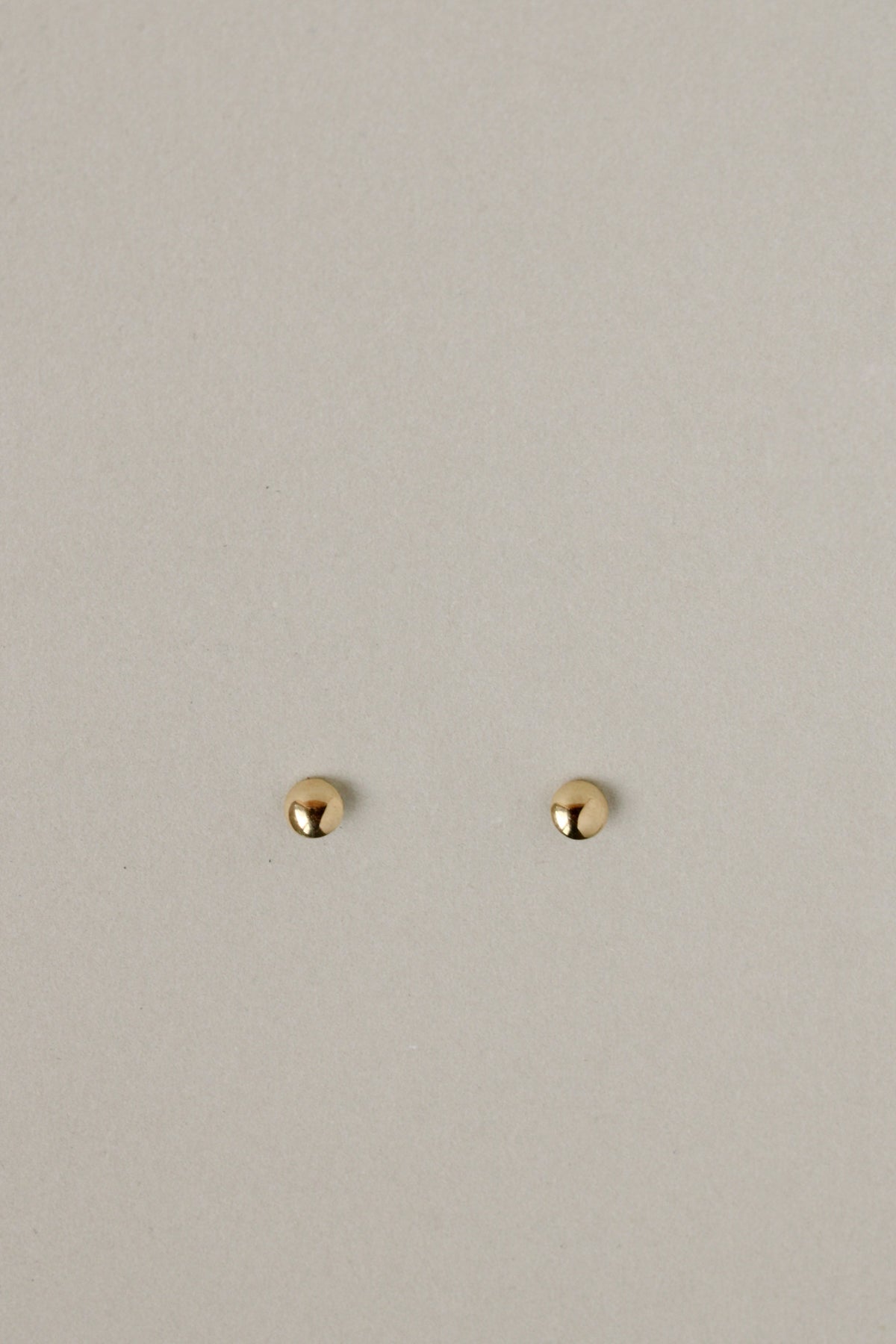 18k Dome Button Studs