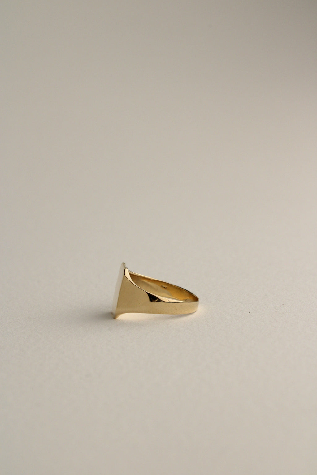 14k Square Signet