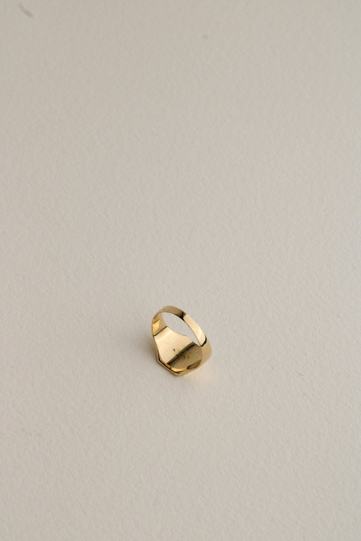 14k Square Signet