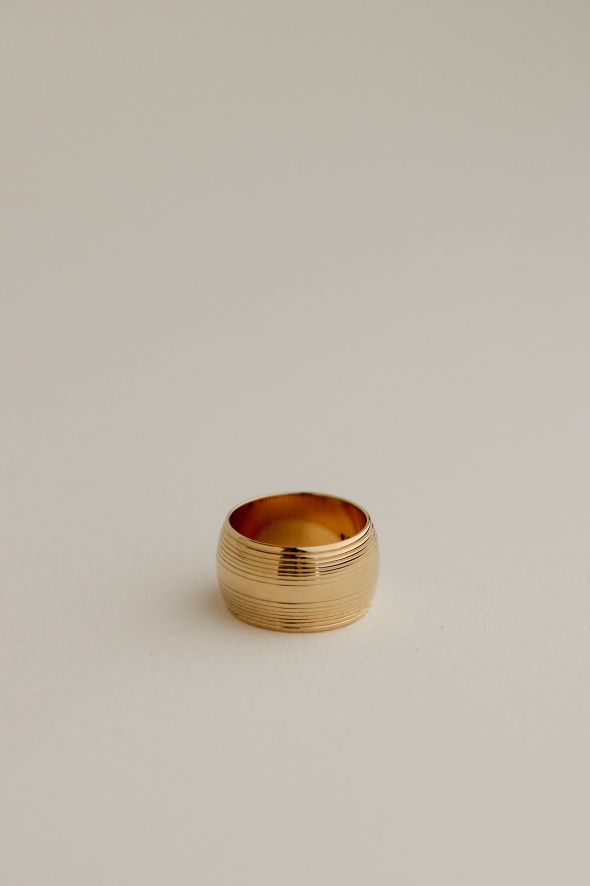 Art Deco Domed Ring, 14k