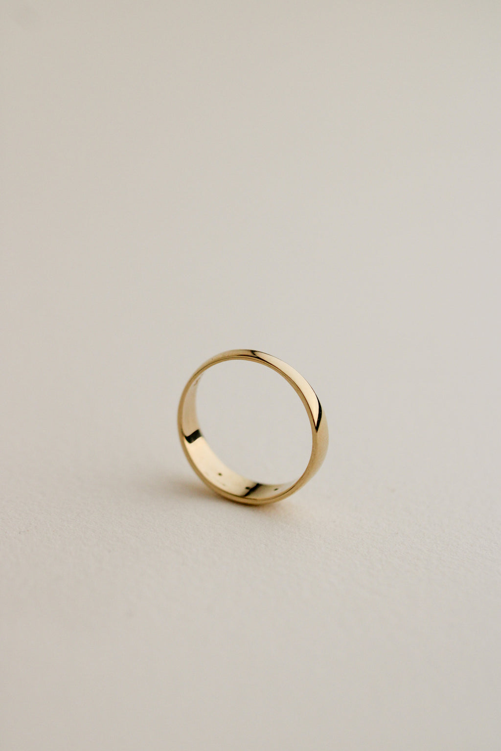 14k Tapered Dome Ring