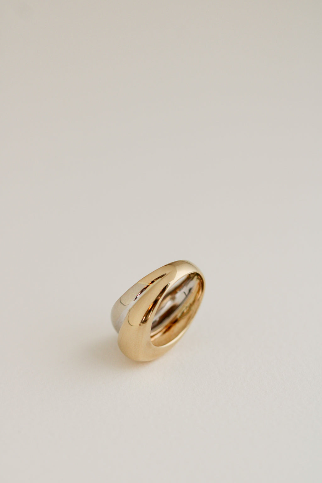 14k Yellow & White Bubble Ring