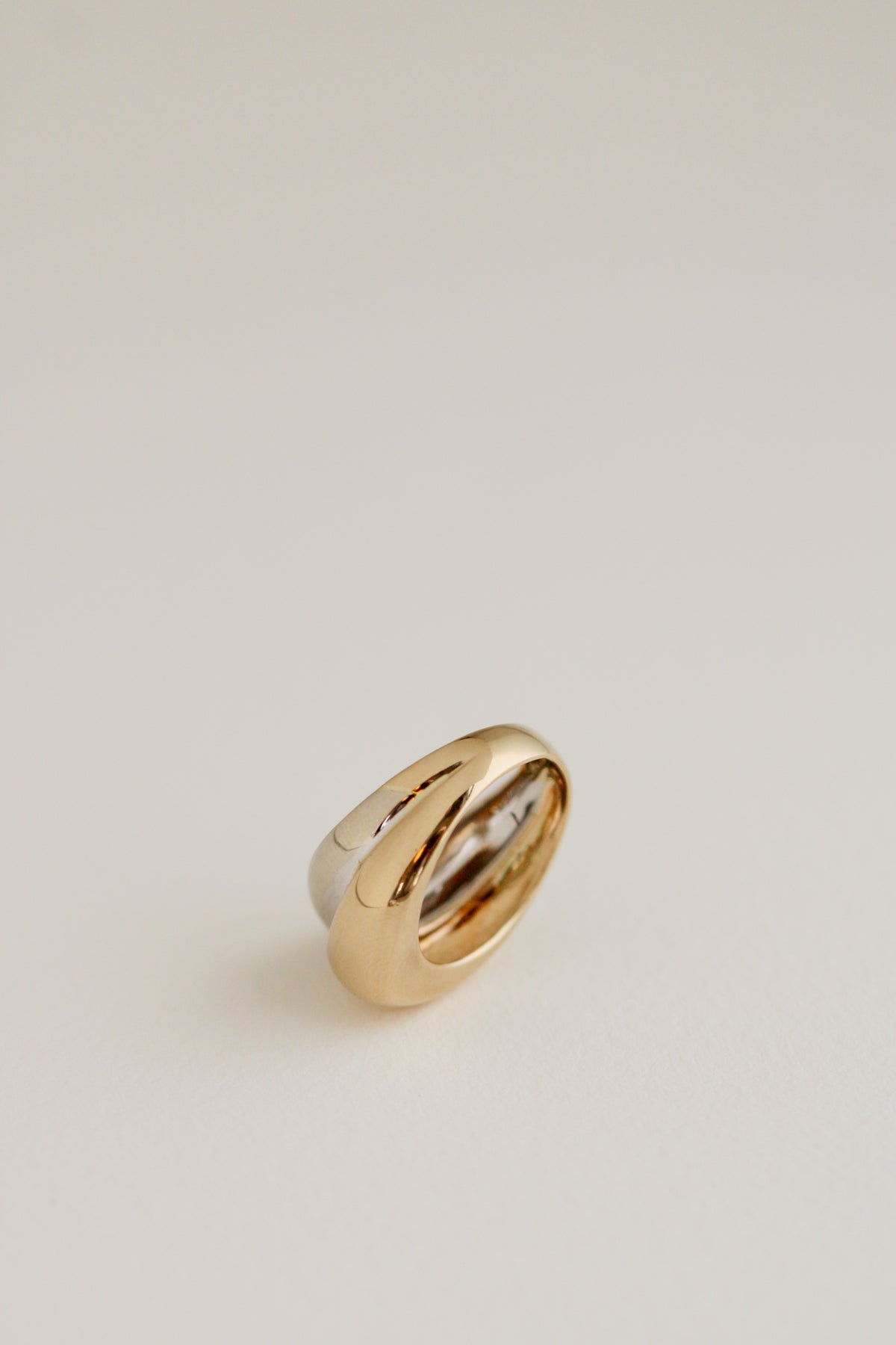 14k Yellow & White Bubble Ring