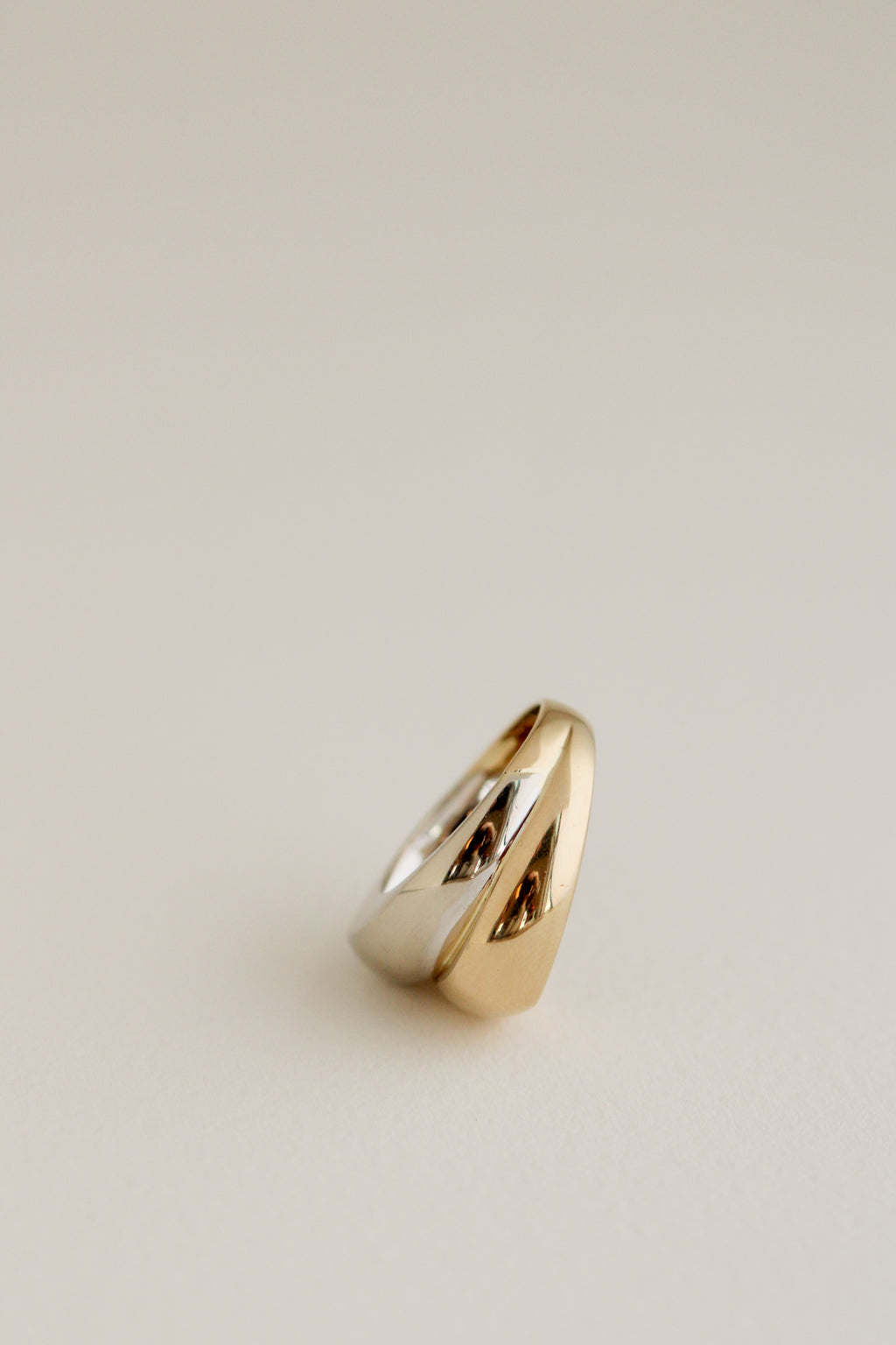 14k Yellow & White Bubble Ring