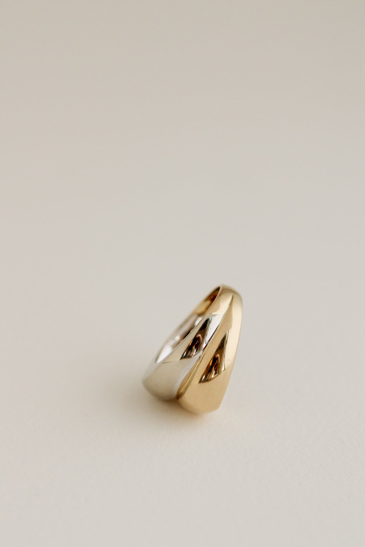 14k Yellow & White Bubble Ring