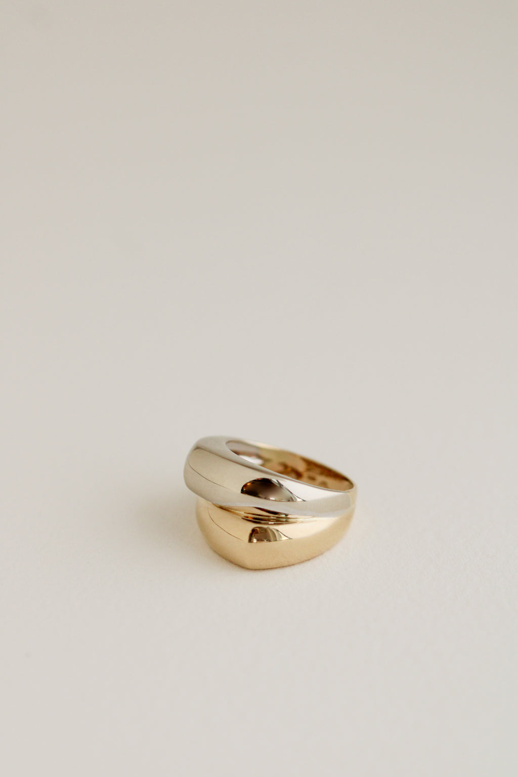 14k Yellow & White Bubble Ring