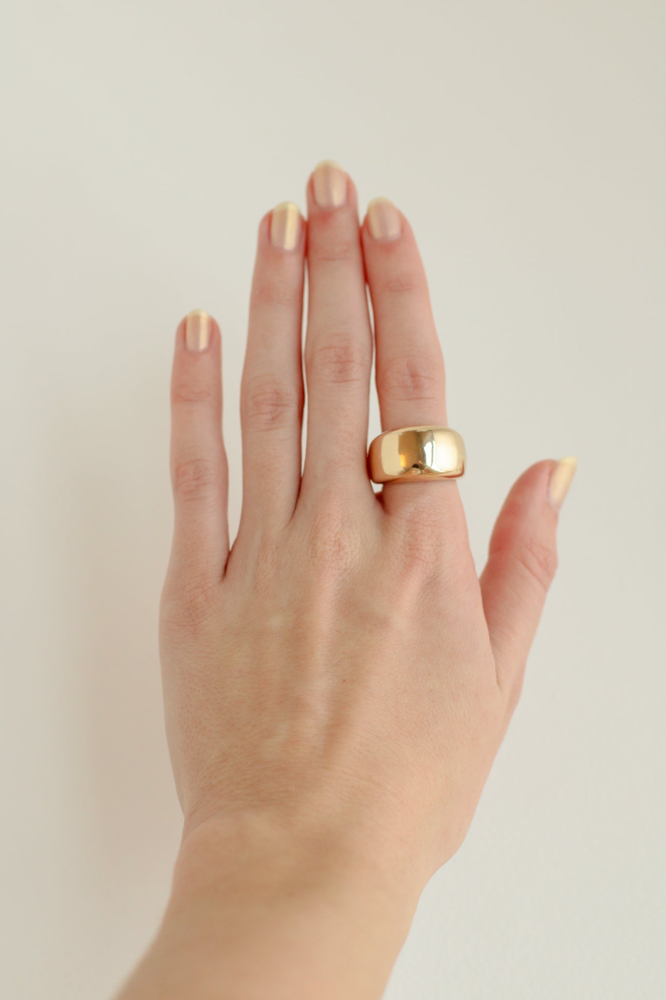14k Squared Bubble Ring