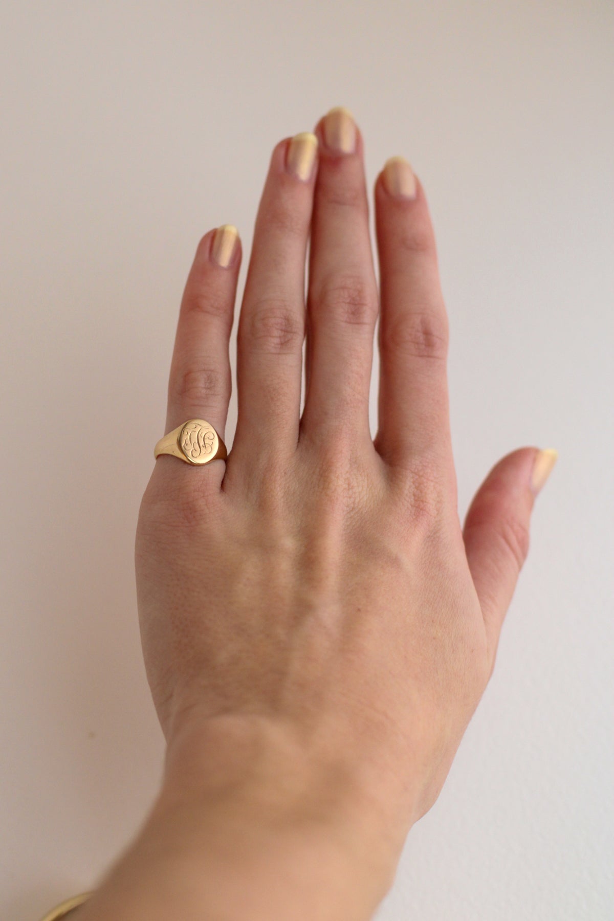 10k Oval Pinky Signet Ring