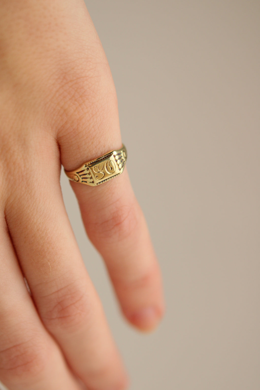 14k Pinky Signet Ring
