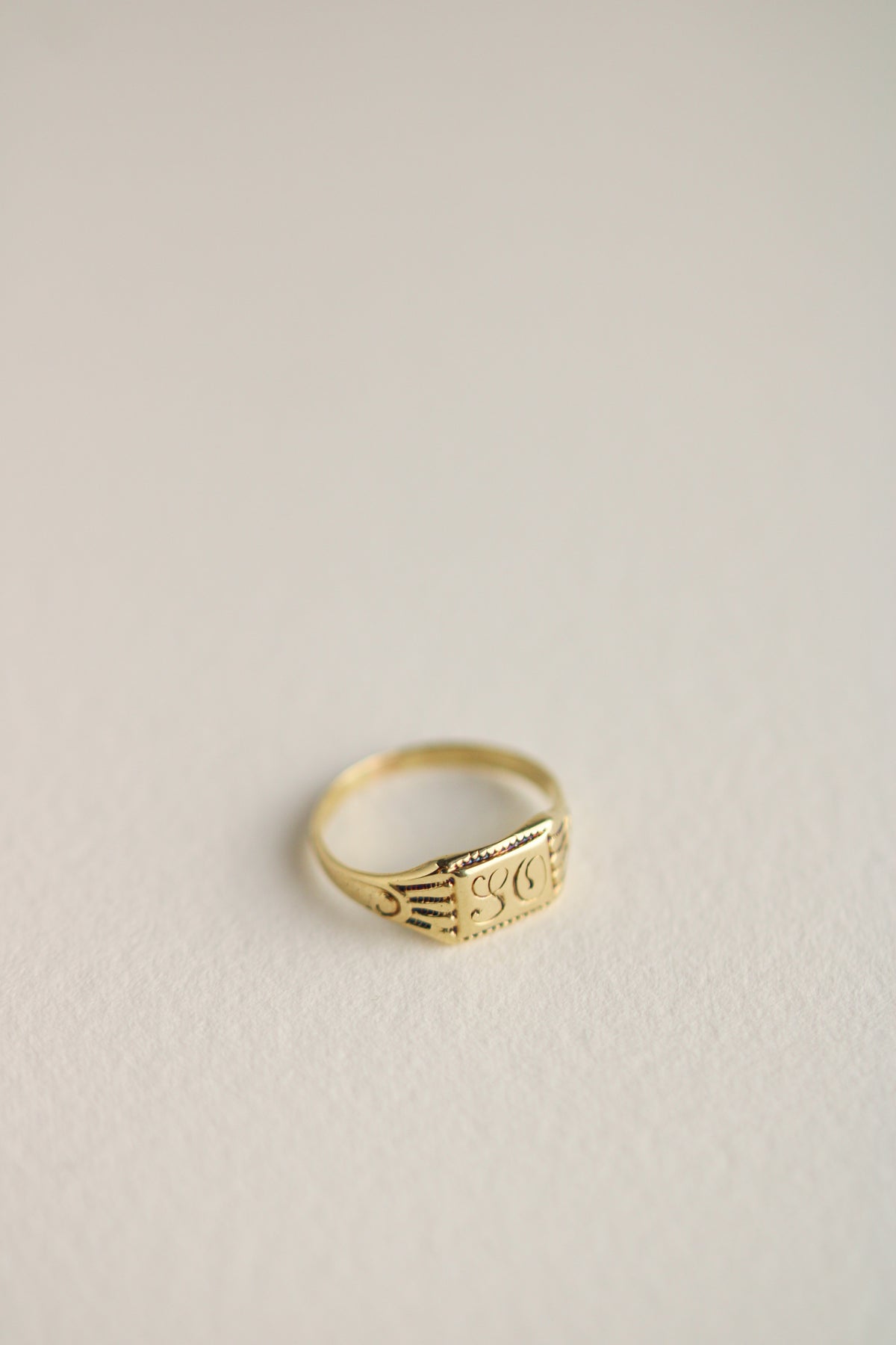14k Pinky Signet Ring