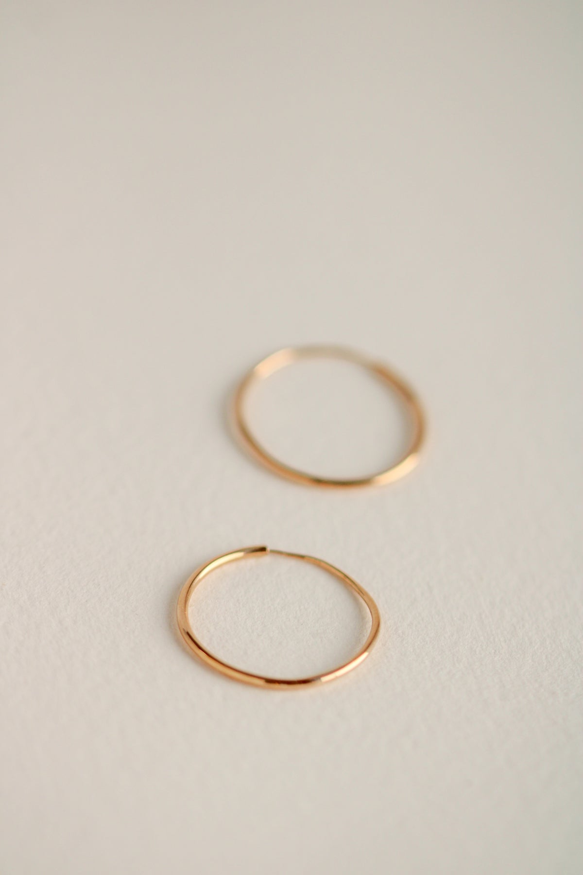 18k Infinity Hoops