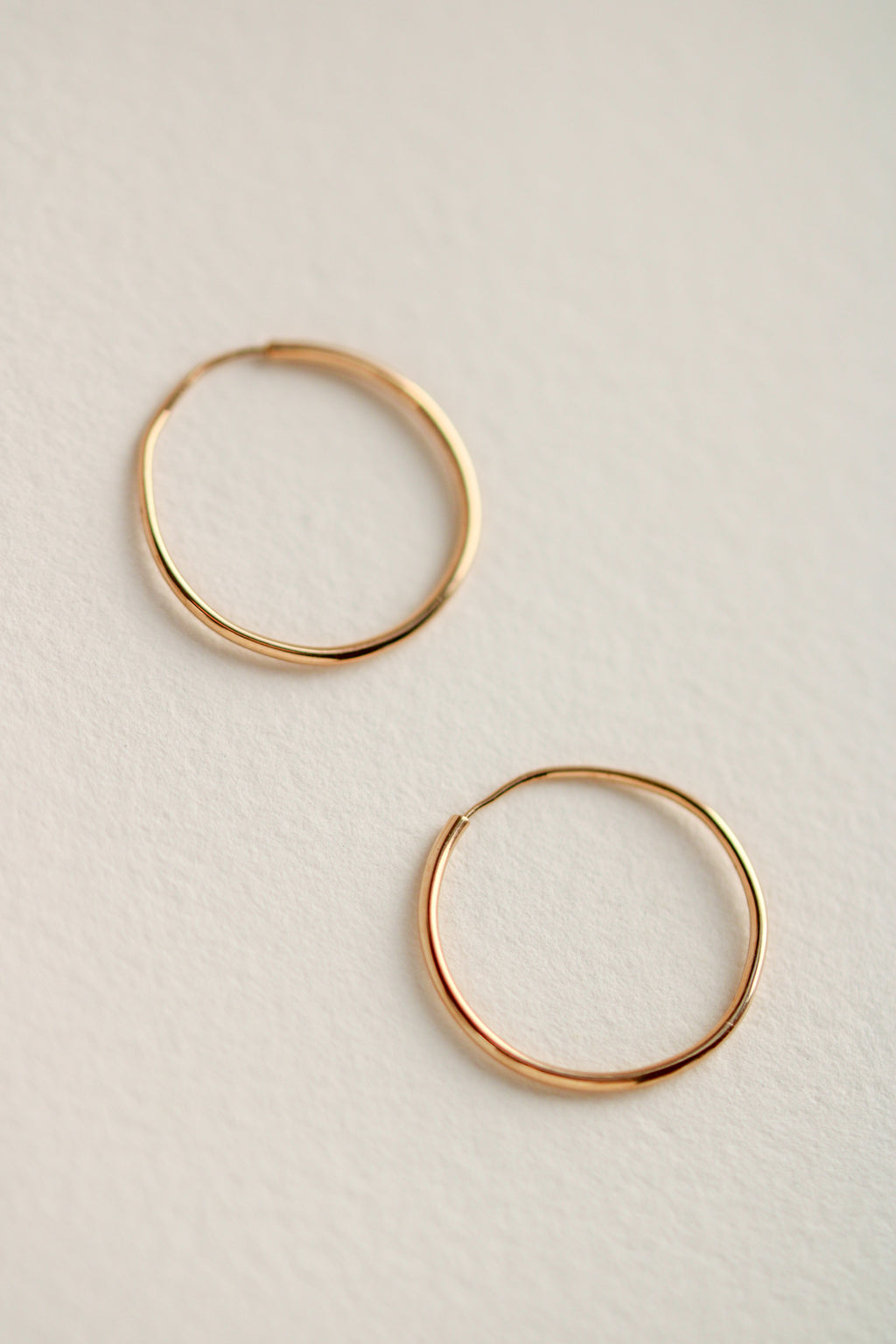 18k Infinity Hoops