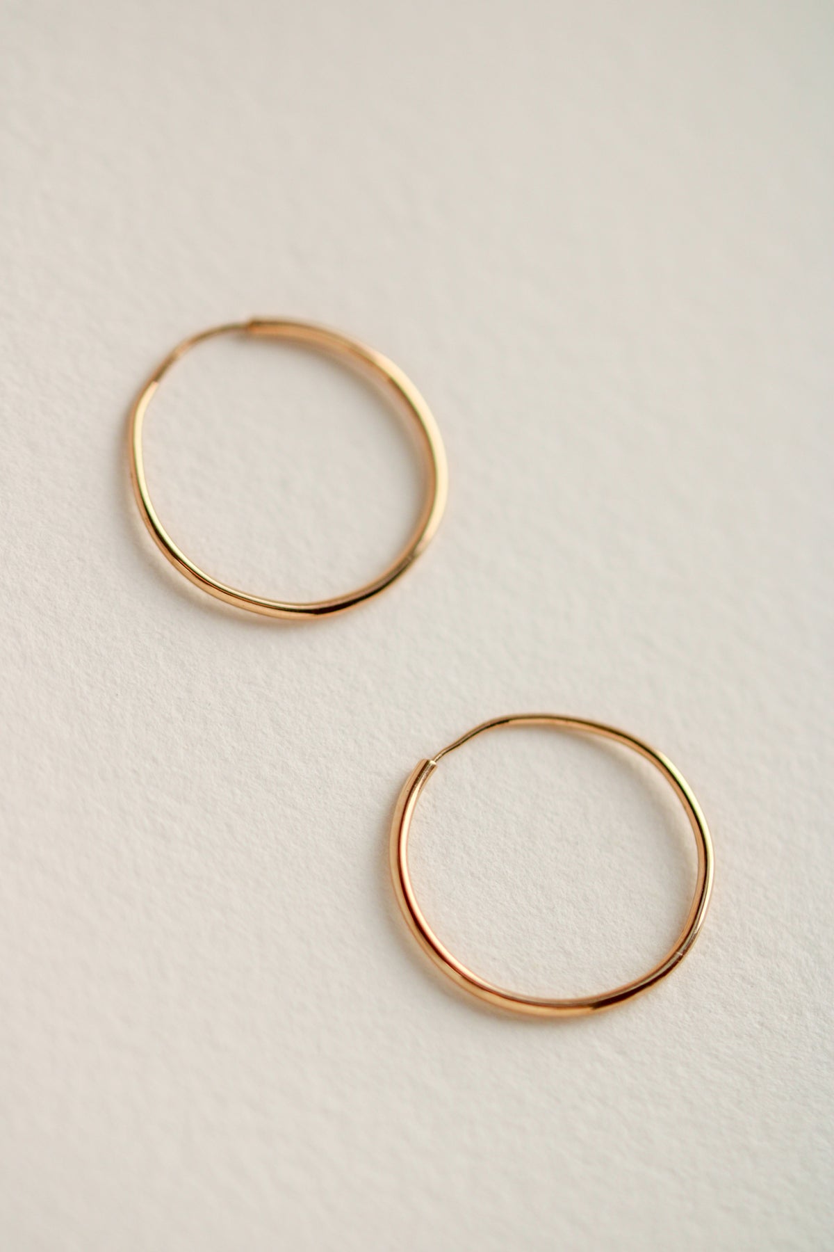 18k Infinity Hoops