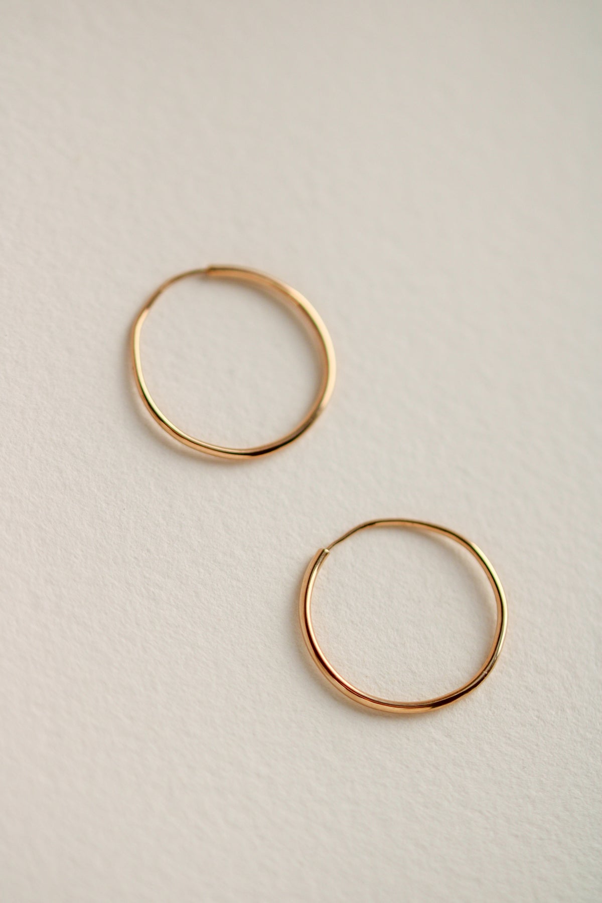 18k Infinity Hoops