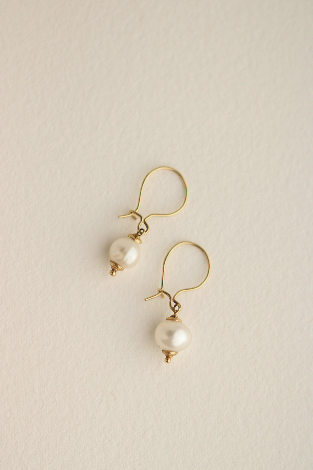 14k Pearl Drop Earrings