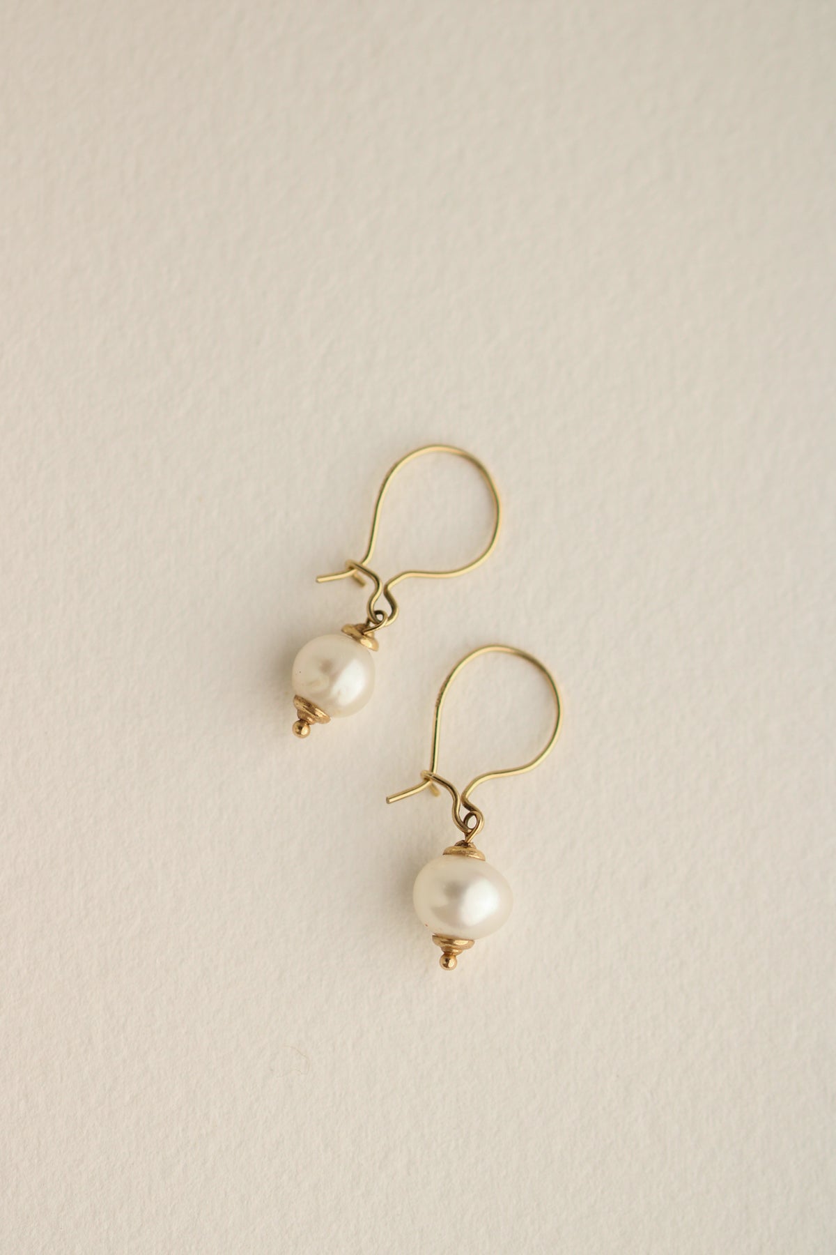 14k Pearl Drop Earrings