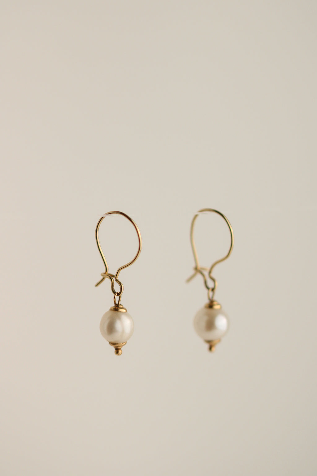 14k Pearl Drop Earrings