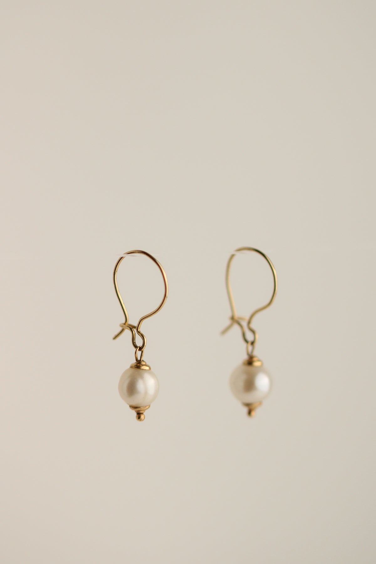 14k Pearl Drop Earrings
