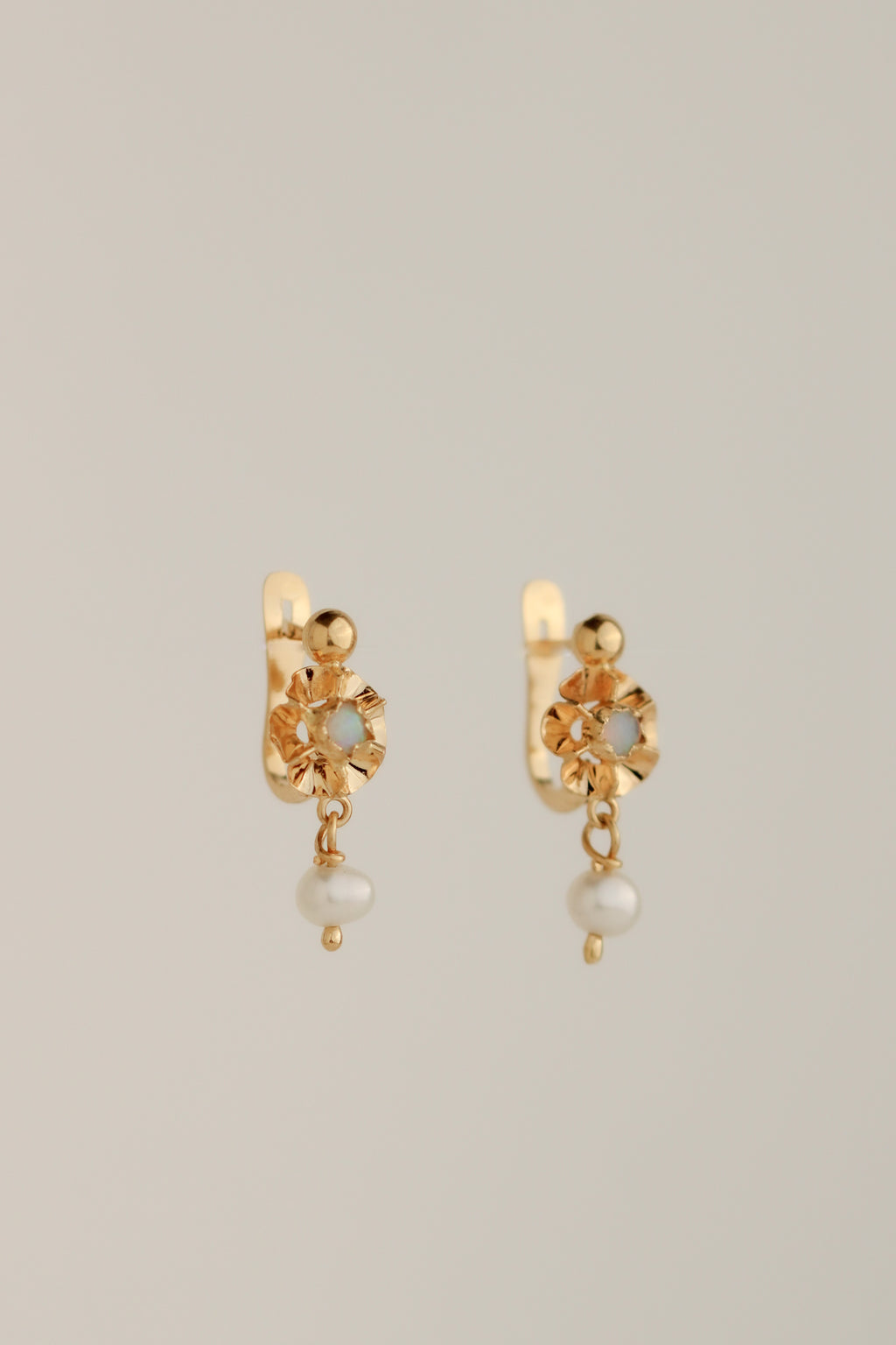 14k Flower Earrings