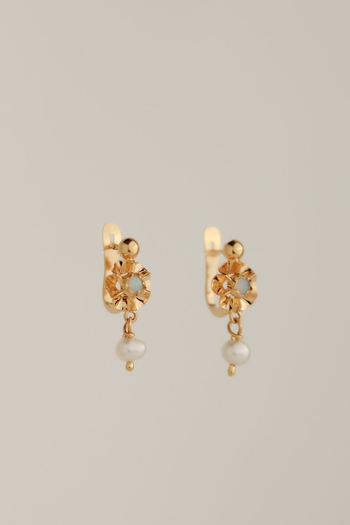 14k Flower Earrings